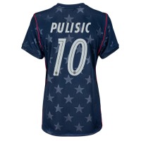 Stroje piłkarskie Stany Zjednoczone Christian Pulisic #10 Koszulka Wyjazdowej dla damskie MŚ 2026 Krótki Rękaw
